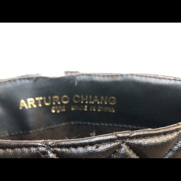 Arturo Chiang Black Quilted Fusco Boots /Size 9.5 - Picture 7 of 11